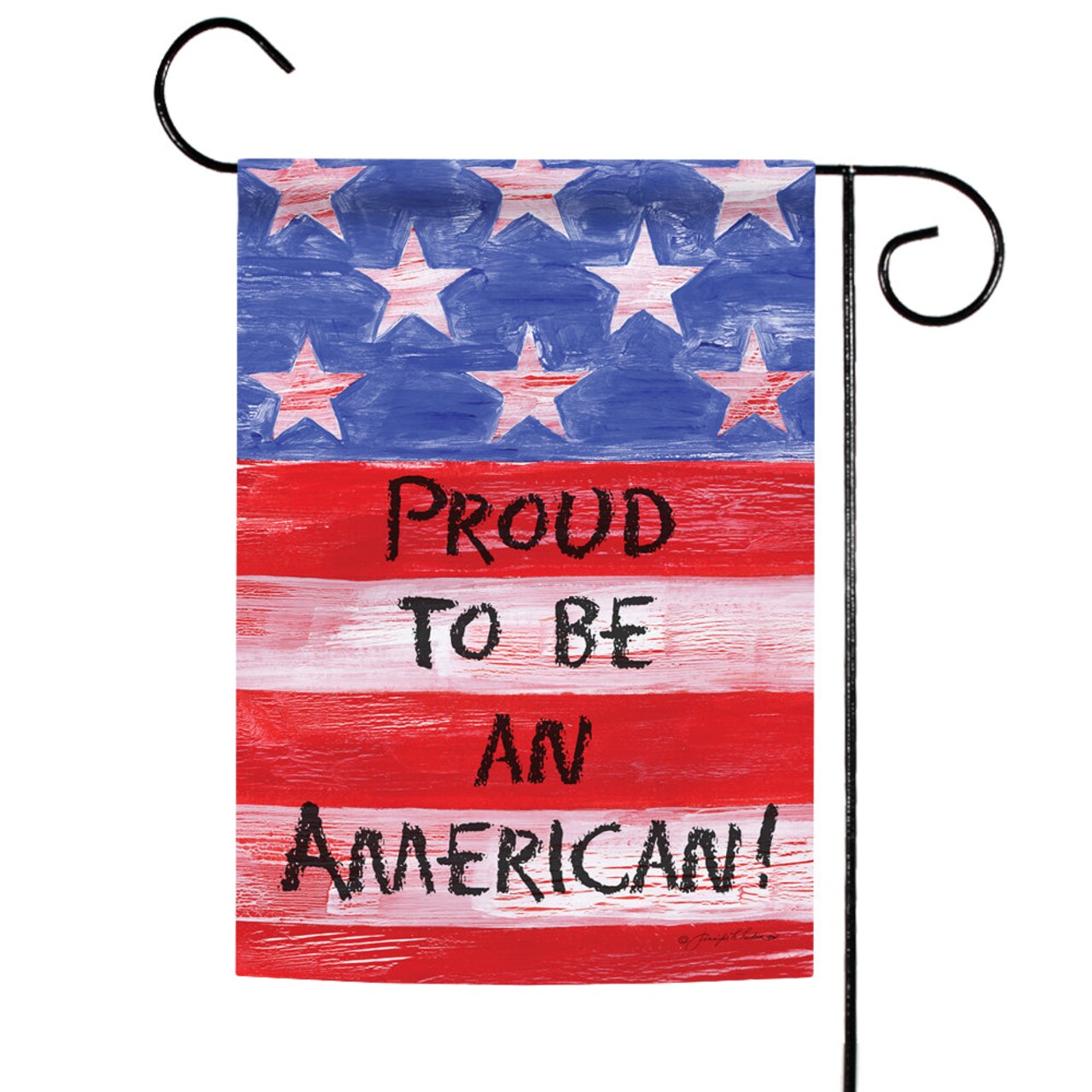 Proud To Be An American Decorative Patriotic Double Sided Flag